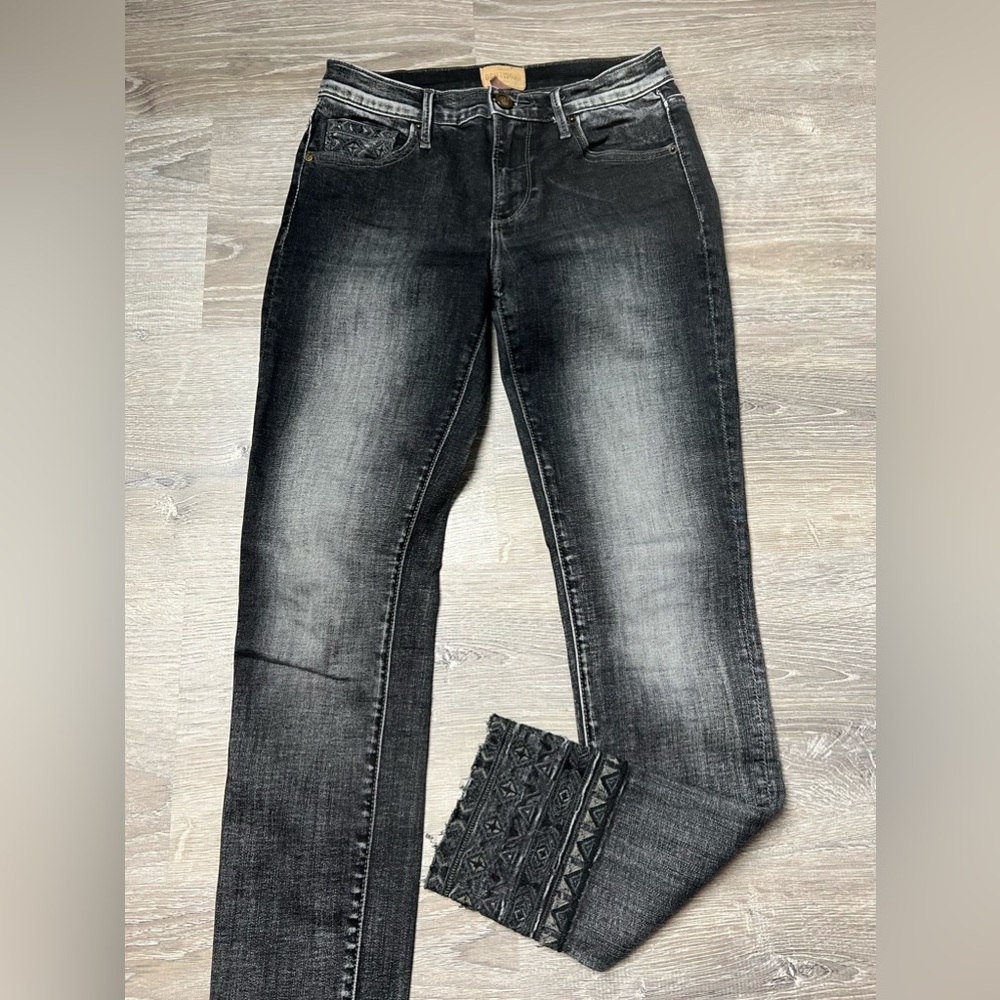 Driftwood Jackie Black Jeans- Cute Ankle‎ Design- 24